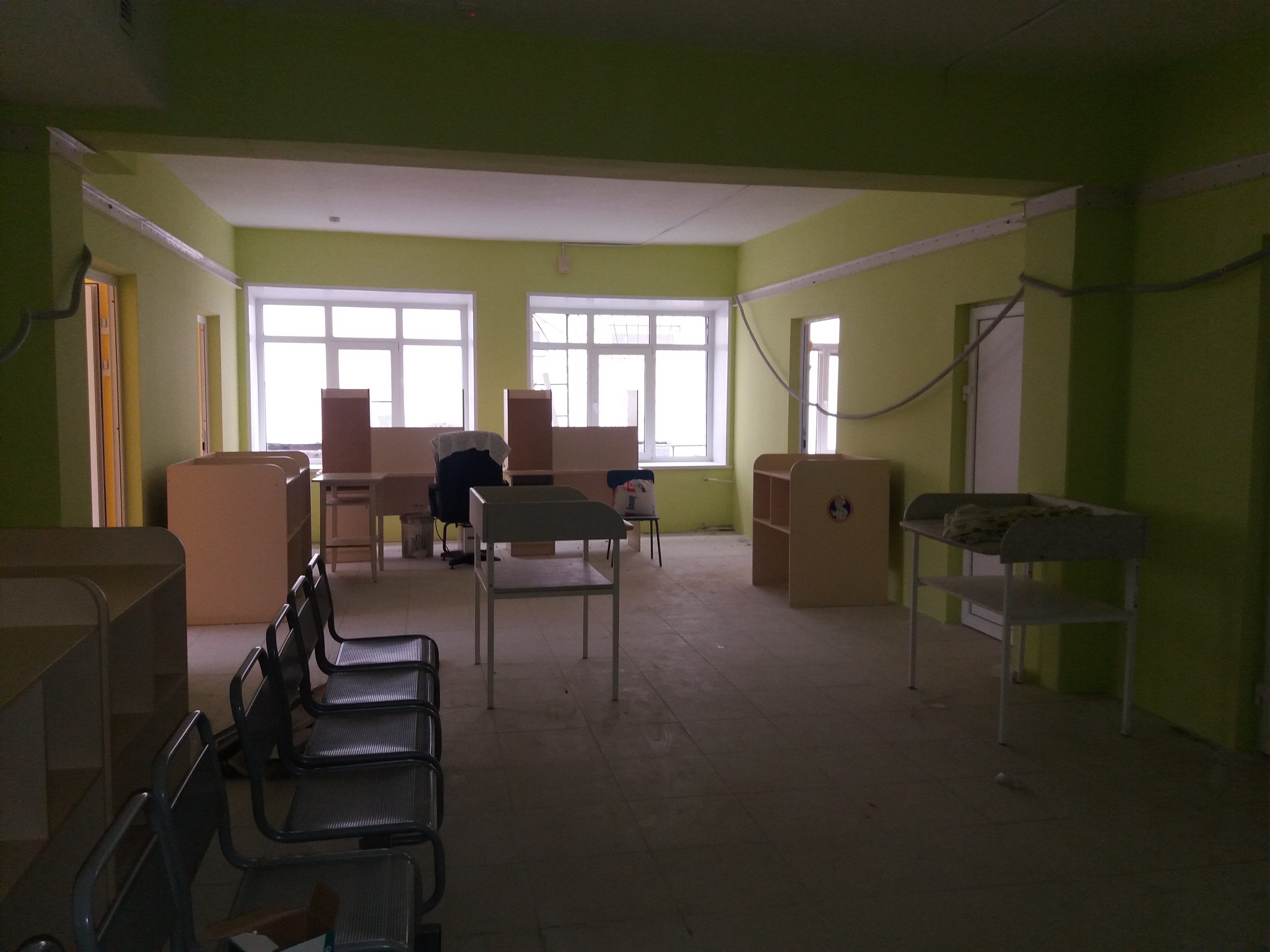 Заканчивается ремонт поликлиники детской больницы №27 «Айболит»