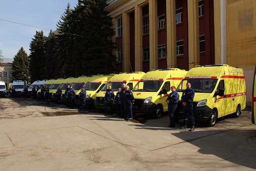 «Нижегородский территориальный центр медицины катастроф» получил ключи от 29 новых автомобилей скорой помощи