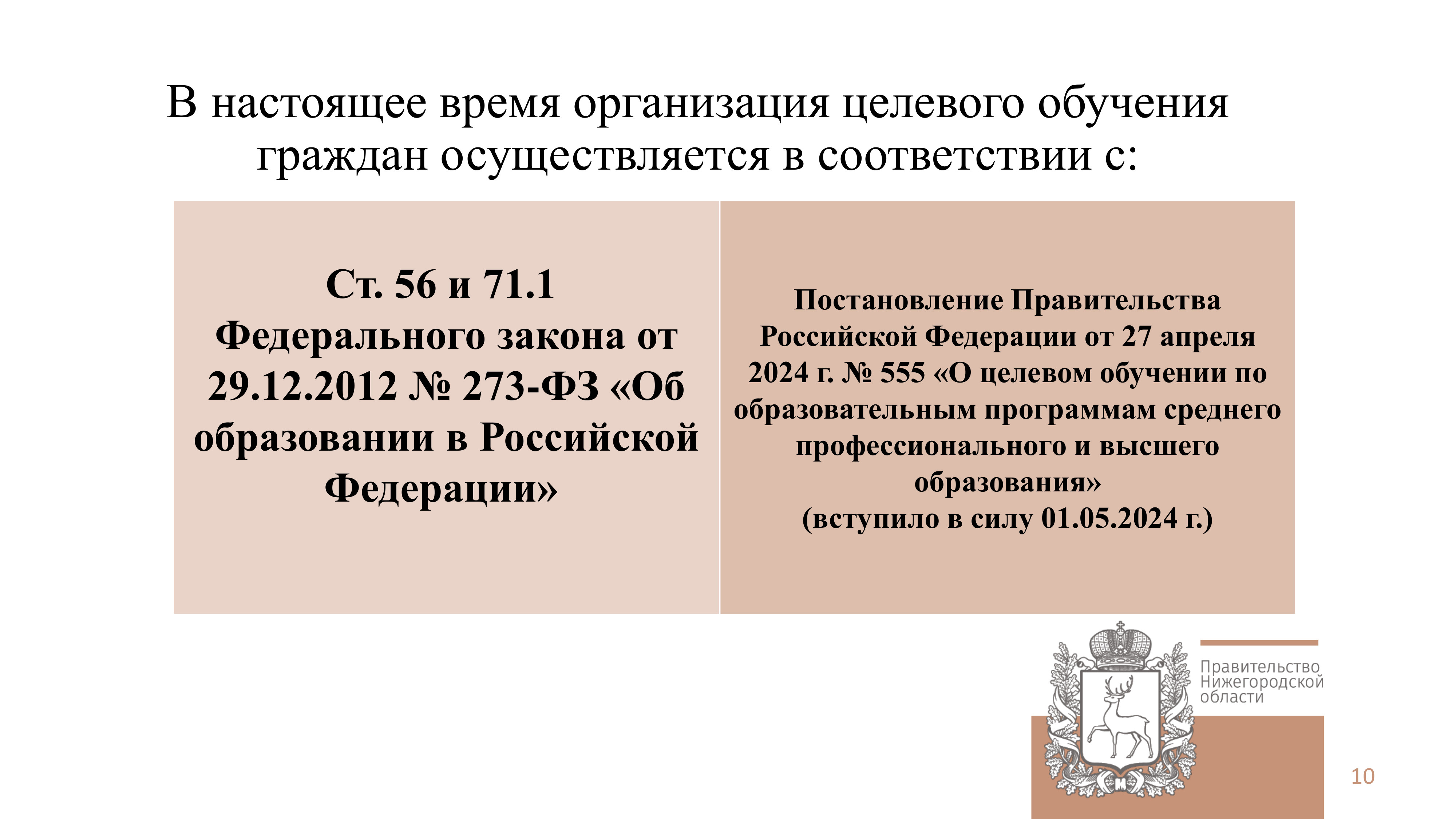 Договор о целевом обучении с гражданином, поступающим на обучение, заключается после зачисления гражданина в образовательную организацию