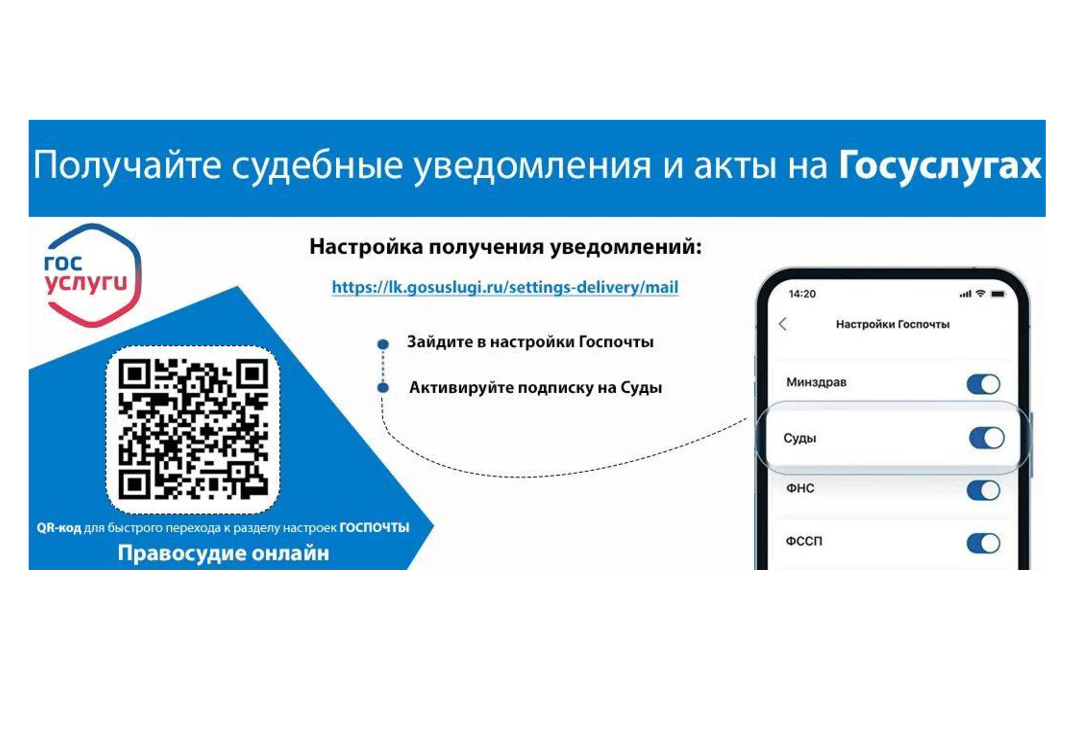 Нижегородцы могут получать судебные электронные письма на портале «Госуслуги»