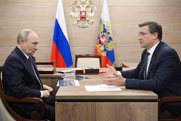Глеб Никитин доложил Владимиру Путину о развитии демографии и флагманских проектах здравоохранения в регионе